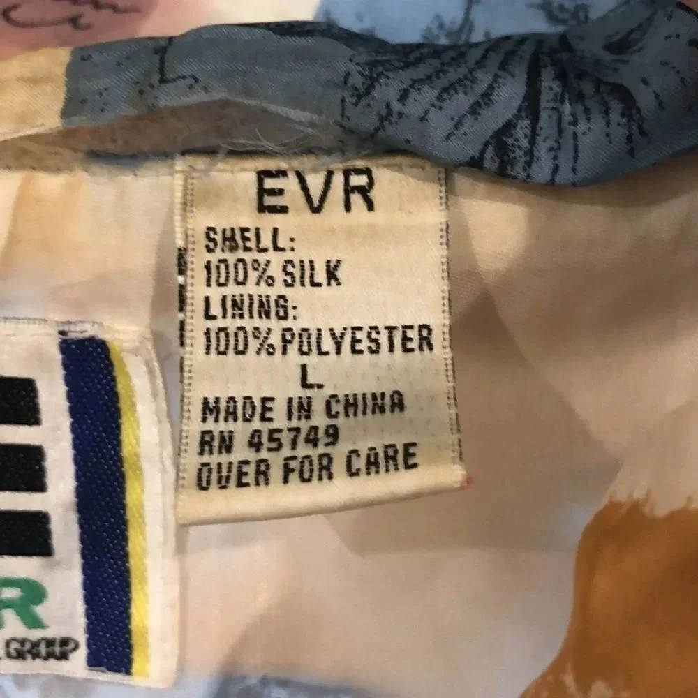 Vintage EVR DIV Russo Apparel Group Silk Jacket